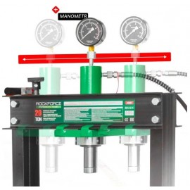 Hidraulinis presas 20 t su dviguba pompa - ROCKFORCE