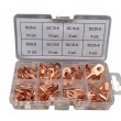 Žiedinių kabelių antgalių rinkinys 60 dalių 6–25 mm² M6/M8 variniai