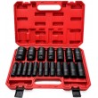 Smūginių galvučių rinkinys 1/2" | 3/8"–1-1/2" | 19 vnt. | colinės