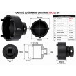 Galvutė su išoriniais dantukais NR.12 | 3/4" | Ø 84 / 74 mm | 4 dantukai