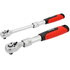 Teleskopinė terkšlė 3/8" 230–330 mm, 72 dantukų | YATO
