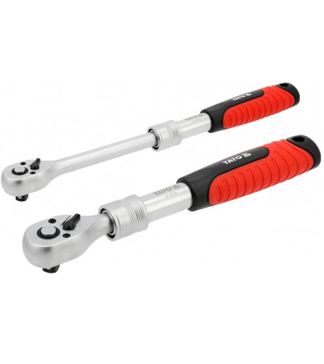 Teleskopinė terkšlė 3/8" 230–330 mm, 72 dantukų | YATO
