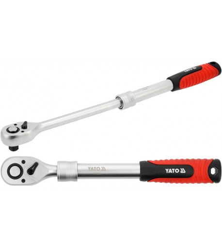Teleskopinė terkšlė 1/2" 305–460 mm, 72 dantukų | YATO