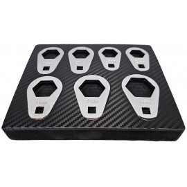 Šoninių raktų rinkinys 1/2" 24–36 mm, 7 vnt.