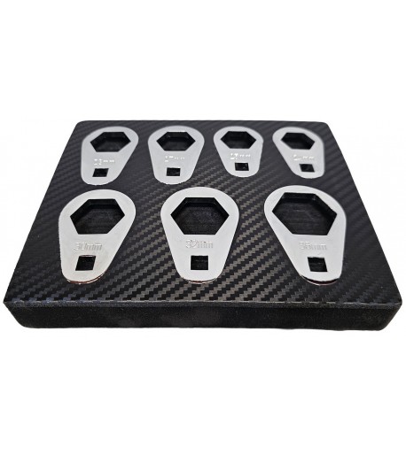 Šoninių raktų rinkinys 1/2" 24–36 mm, 7 vnt.