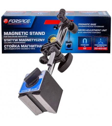 Magnetinis stovas indikatoriniam laikrodžiui, 490 N | FORSAGE