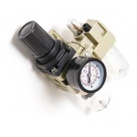Oro paruošimo blokas 1/4" su filtru, reguliatoriumi ir tepaline 0–10 bar | ROCKFORCE