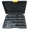 Smūginių galvučių rinkinys sugadintiems varžtams 6–19 mm, 1/4"–3/8", 32 vnt.