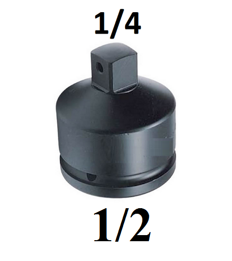 Adapteris smūginis 1/4 - 1/2