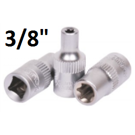 E20 trumpa galvutė 3/8''
