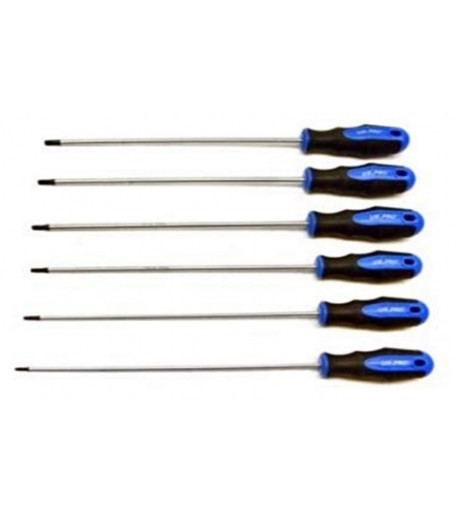 Torx ilgų atsuktuvų rinkinys 6 vnt