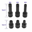 Smūginių antgalių rinkinys su skylėmis M14, M16, M18