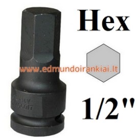H12 antgalis trumpas smūginis (šešiakampis / HEX)