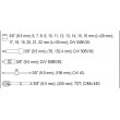 Įrankių komplektas 10 mm (3/8") 22 vnt. YATO