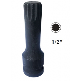 M12 antgalis smūginis ilgas 1/2" (žvaigždutė / Spline)