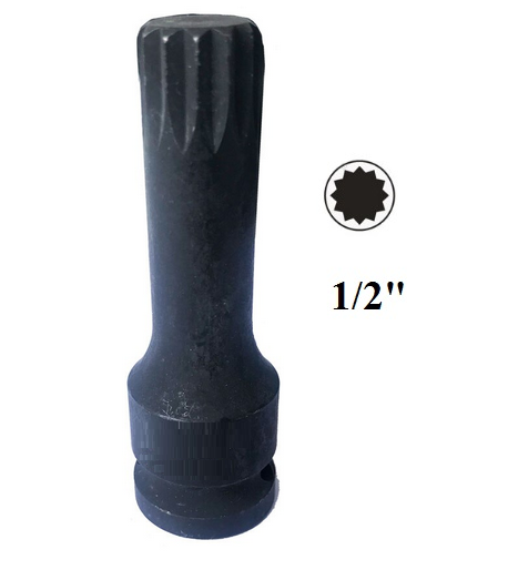 M18 antgalis smūginis ilgas 1/2" (žvaigždutė / Spline)