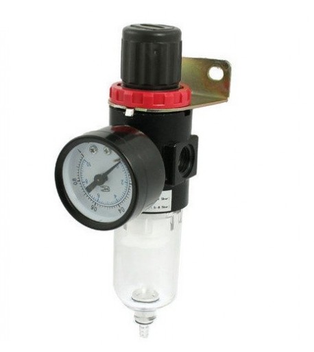 Drėgmės filtras su reguliatorium ir manometru 1/4"