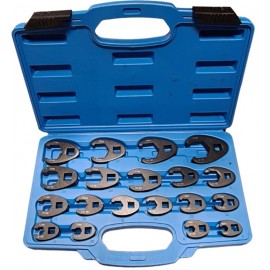 Veržliarakčių šoninių rinkinys 3/8" + 1/2" 19vnt