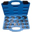 Veržliarakčių šoninių rinkinys 3/8" + 1/2" 19vnt