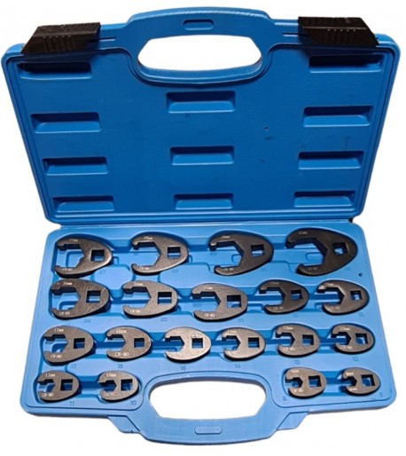 Veržliarakčių šoninių rinkinys 3/8" + 1/2" 19vnt