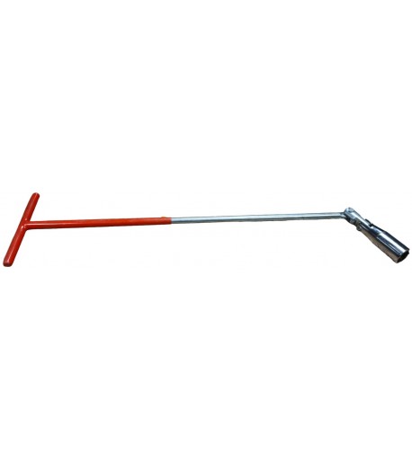 Raktas žvakėms su T rankena, kardaninis sujungimas 16mm