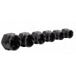 Smūginių galvučių rinkinys sugadintiems varžtams 9-27mm, 3/8″, 1/2″, 15vnt