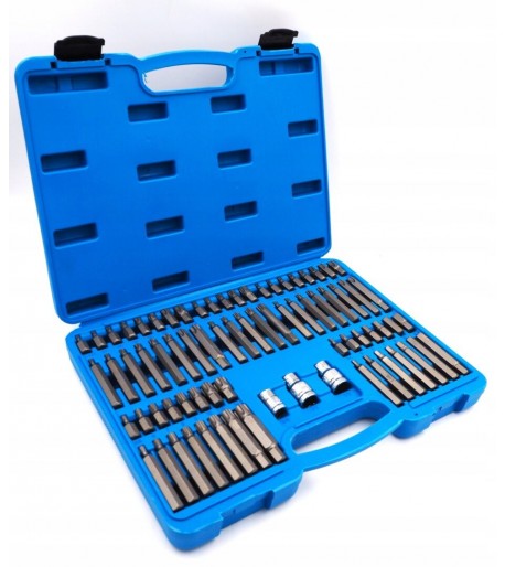 Antgalių rinkinys Torx, Hex, Spline, 75vnt
