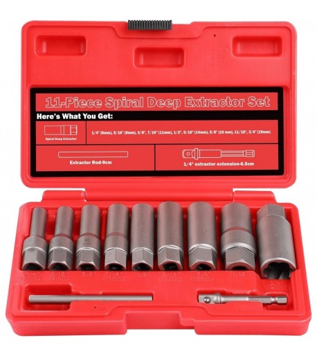Galvutės sugadintoms veržlėms 3/8" 6-19mm