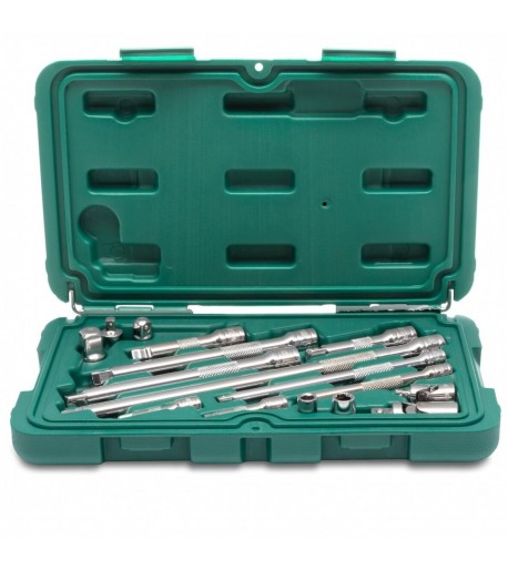 1/4''+3/8'' Adapterių ir priedų rinkinys 16vnt.