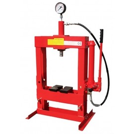 Hidraulinis presas su manometru (stalo tipo) 10 ton