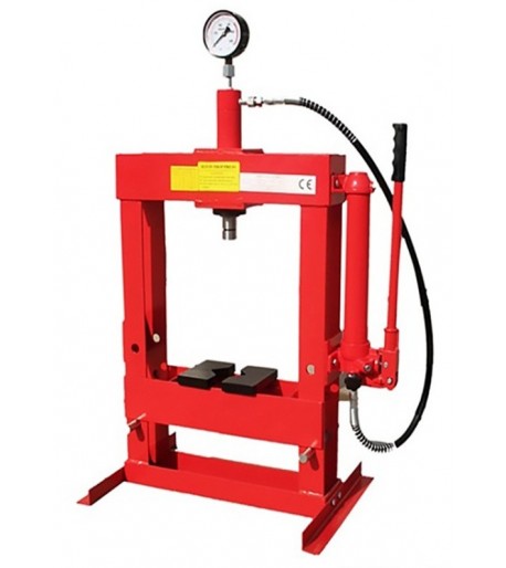 Hidraulinis presas su manometru (stalo tipo) 10 ton
