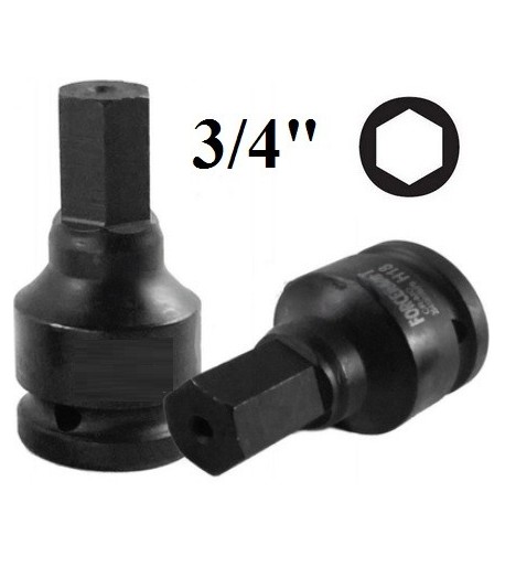 H27 - 27mm (šešiakampis) antgalis 3/4''