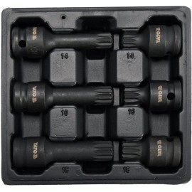 Smūginių antgalių rinkinys M14, M16, M18 - 6d.