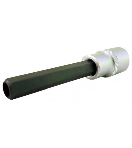 10mm šešiakampis su skyle Hex 100mm