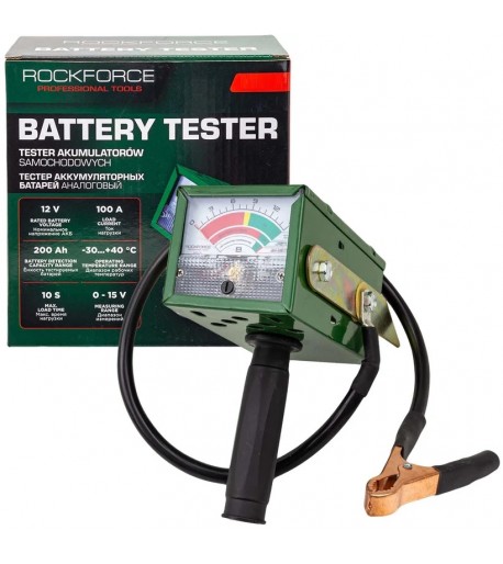 Akumuliatoriaus apkrovos matuoklis 12V ROCKFORCE