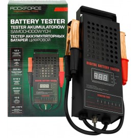 Akumuliatoriaus įkrovimo testeris skaitmeninis 12V ROCKFORCE