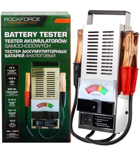 Akumuliatoriaus įkrovos testeris 6-12V ROCKFORCE