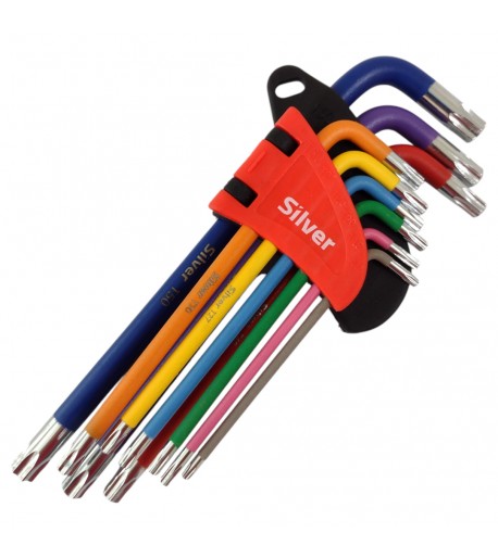 Torx raktų rinkinys (lenkti) 9 vnt