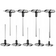 TORX raktų rinkinys su skylėmis (T-formos) 9d. YATO