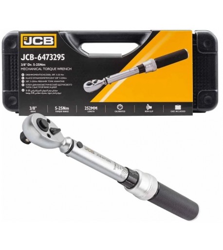 Dinamometrinis raktas 3/8" 5–25 Nm JCB