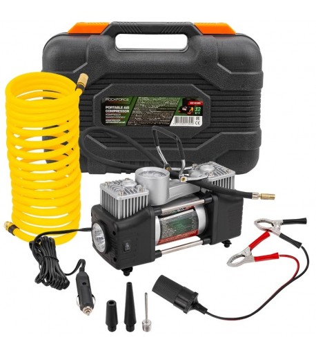 Dviejų cilindrų kompresorius 12V Rockforce