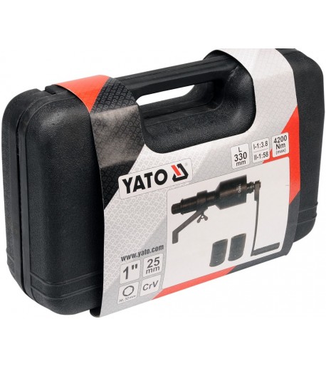 Padidintos jėgos raktas 4200 NM | dviejų greičių | YATO